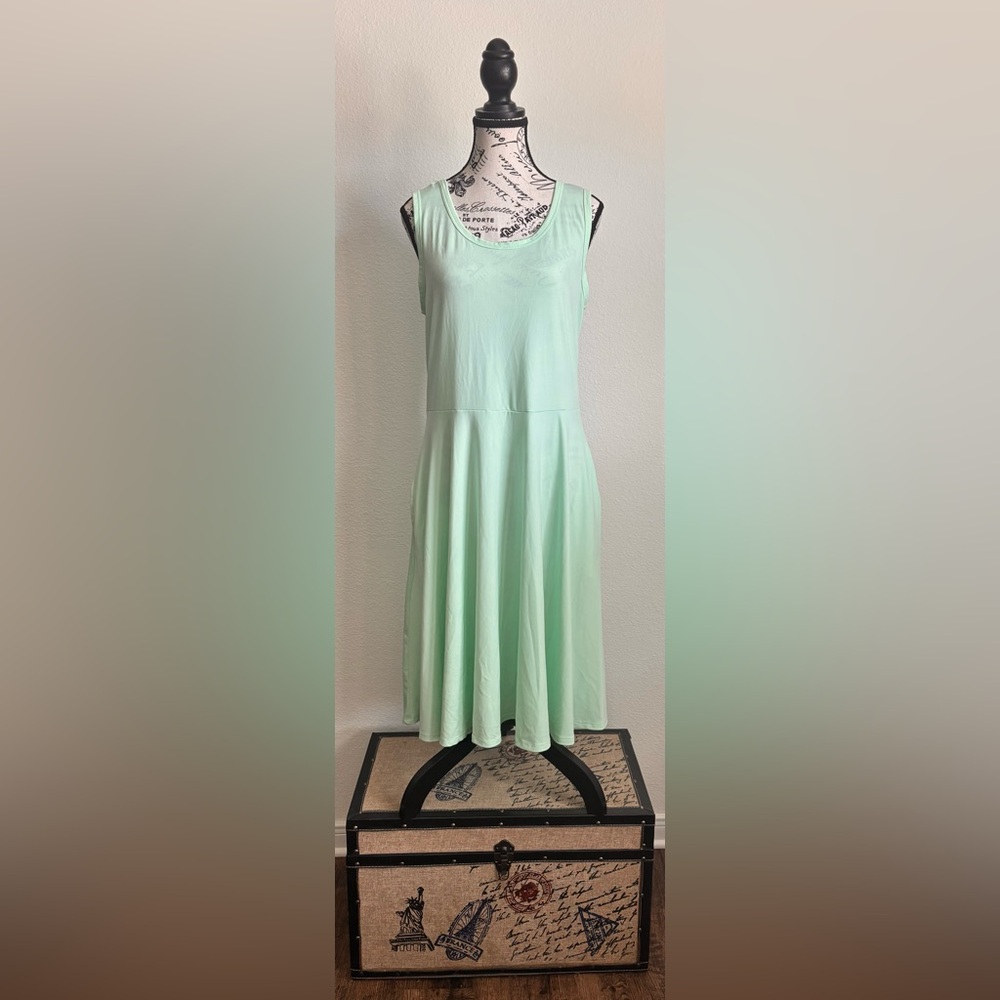 LuLaRoe Mint Green Sleeveless Maxi Dress